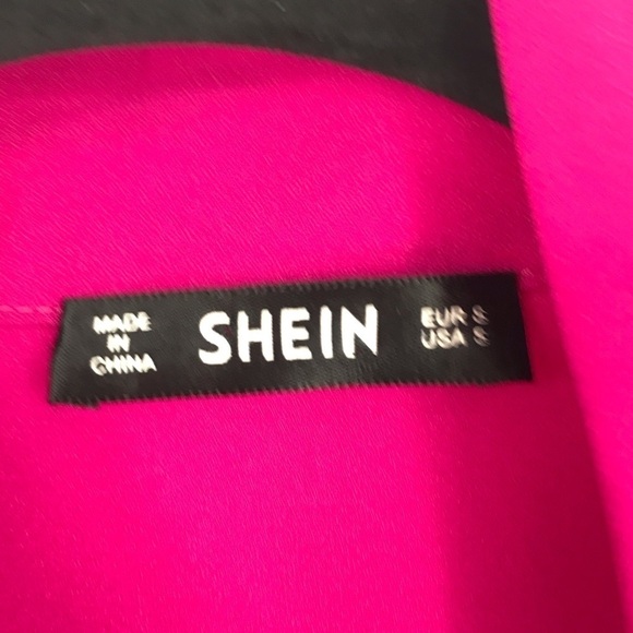 Shein Pink Long Sleeve Blouse with a Scarf Tie Neckline Size S - Picture 5 of 7